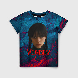 Детская футболка Wednesday horror