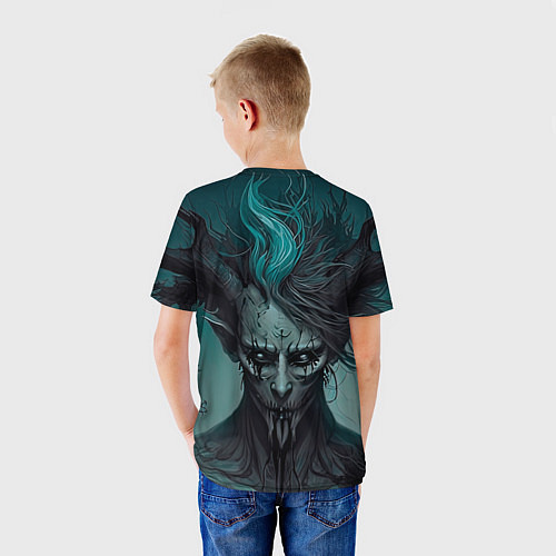 Детская футболка Демон леса / 3D-принт – фото 4