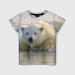 Детская футболка Белый медведь ожидает