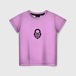 Детская футболка Замочек к ключику розовый