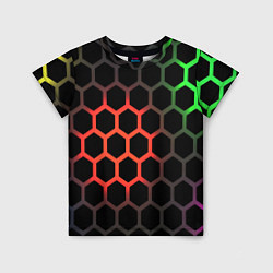 Детская футболка Gradient hexagon genshin