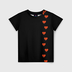 Детская футболка Дорожка разбитых сердец - темный