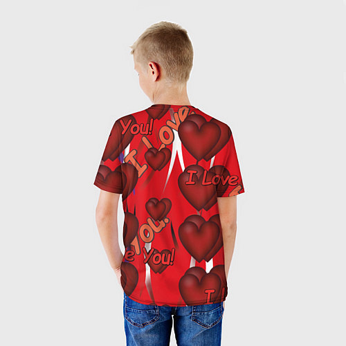 Детская футболка Святой Валентин для тебя / 3D-принт – фото 4