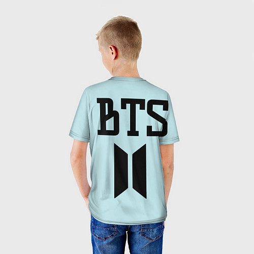 Детская футболка БТС логотип группы / 3D-принт – фото 4