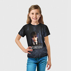 Футболка детская Уэнсдэй фото, цвет: 3D-принт — фото 2