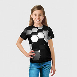 Футболка детская Хромированная броня сталь, цвет: 3D-принт — фото 2
