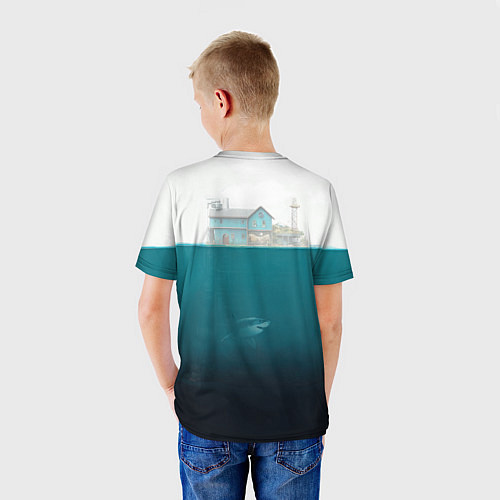 Детская футболка Подводный дом / 3D-принт – фото 4