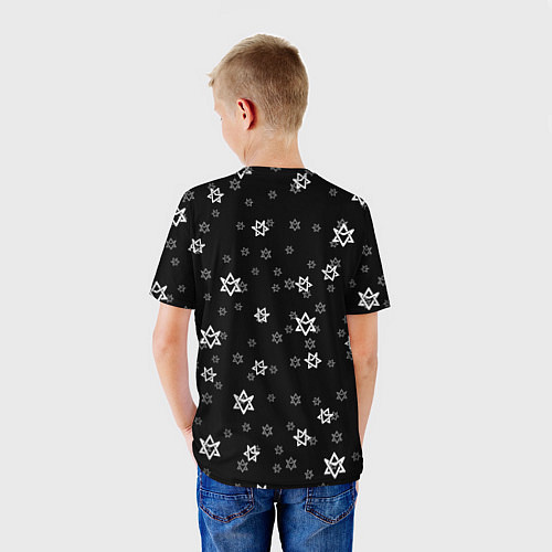Детская футболка Astro emblem pattern / 3D-принт – фото 4