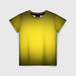 Футболка детская Желтый градиент, цвет: 3D-принт