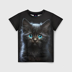 Детская футболка Голубоглазый котенок