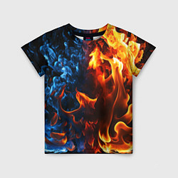 Детская футболка Битва огней - два пламени