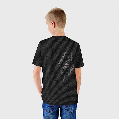 Детская футболка Skyrim о довакине / 3D-принт – фото 4