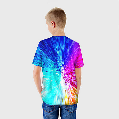 Детская футболка Всплеск ярких красок / 3D-принт – фото 4
