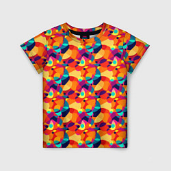 Детская футболка Абстрактный узор из разноцветных окружностей
