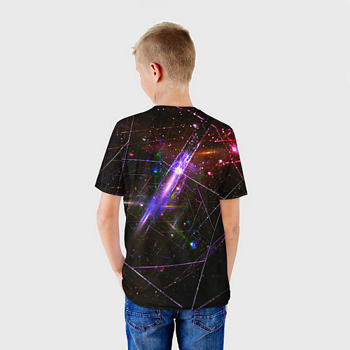 Детская футболка Неоновая проекция / 3D-принт – фото 4