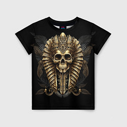 Детская футболка Золотой череп фараона