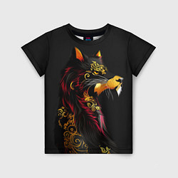 Детская футболка Китайский волк