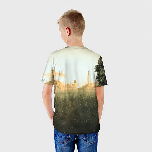 Детская футболка STALKER Одиночка утром на ЧАЭС / 3D-принт – фото 4