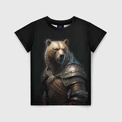 Детская футболка Медведь в доспехах