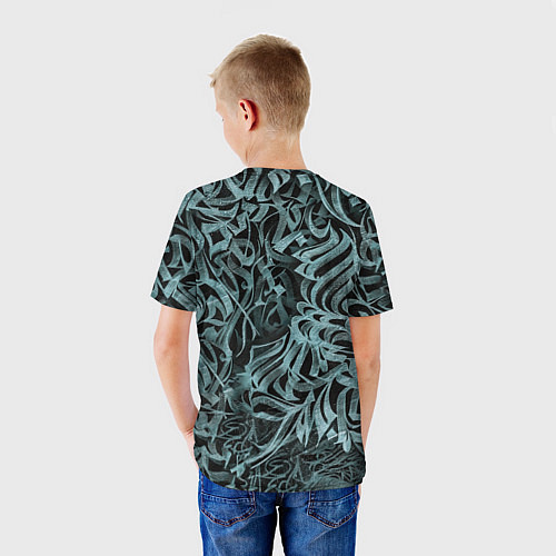 Детская футболка Каллиграфический / 3D-принт – фото 4