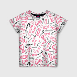 Детская футболка Сладкая жизнь в розовом цвете