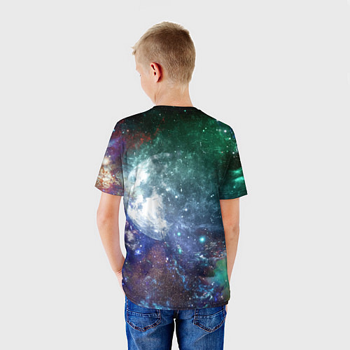 Детская футболка Rhino in spacesuit - neural network / 3D-принт – фото 4