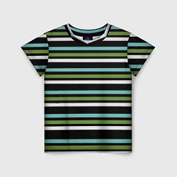 Детская футболка Абстрактные тёмные полосы
