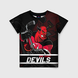 Детская футболка New Jersey Devils маскот