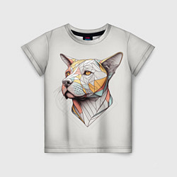 Детская футболка Стилизованный пёс в геометрическом стиле 2