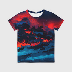 Детская футболка Абстрактное небо на закате