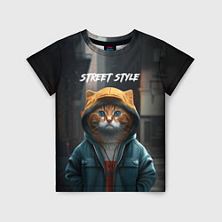 Детская футболка Street cat