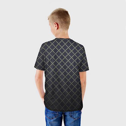 Детская футболка Строгий ромбик / 3D-принт – фото 4