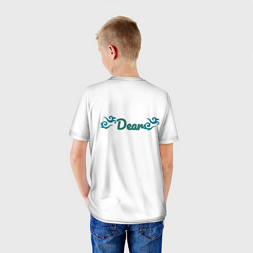 Детская футболка Dimash & Dears / 3D-принт – фото 4