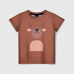 Детская футболка Нарисованный мишка