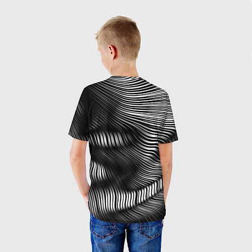 Детская футболка Оптические волны / 3D-принт – фото 4