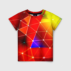 Детская футболка Digital triangle abstract