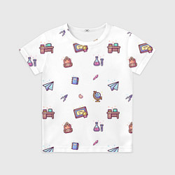 Детская футболка Паттерн - школа