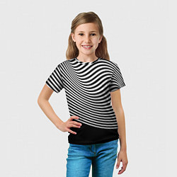 Футболка детская Trendy raster pattern, цвет: 3D-принт — фото 2