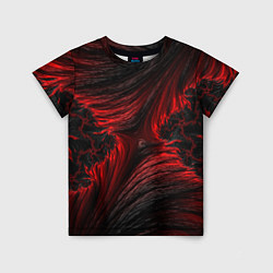 Детская футболка Red vortex pattern