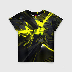 Детская футболка Yellow gold abstraction