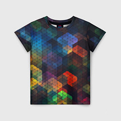 Детская футболка Стеклянная мозаика цветная
