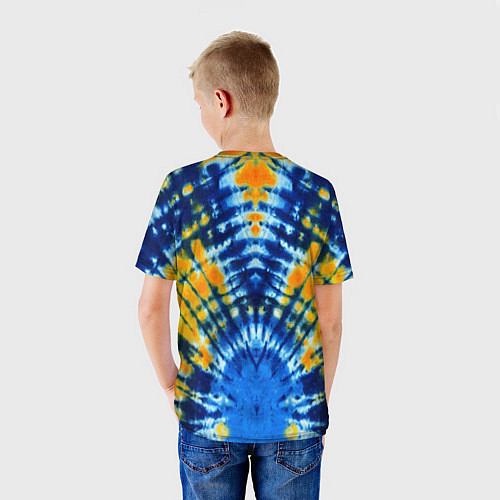 Детская футболка Tie dye стиль хиппи / 3D-принт – фото 4