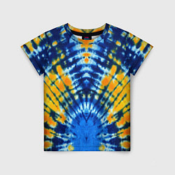 Детская футболка Tie dye стиль хиппи