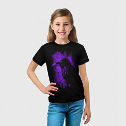 Футболка детская Dark purple raven, цвет: 3D-принт — фото 2