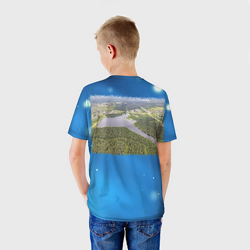 Детская футболка Верхошижемье - пруд / 3D-принт – фото 4