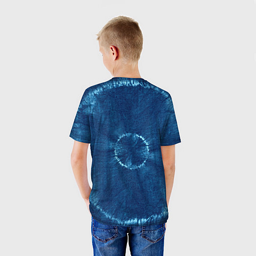Детская футболка Знак Дева на фоне тай-дай / 3D-принт – фото 4