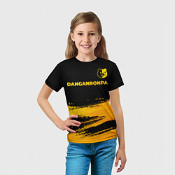 Футболка детская Danganronpa - gold gradient: символ сверху, цвет: 3D-принт — фото 2