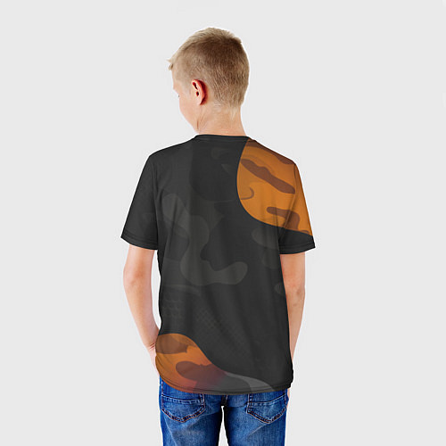 Детская футболка Необычный камуфляж / 3D-принт – фото 4