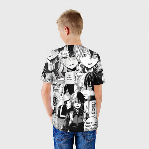 Детская футболка Шото Тодороки - Моя геройская академия / 3D-принт – фото 4