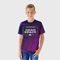 Футболка детская Dead Space gaming champion: рамка с лого и джойсти, цвет: 3D-принт — фото 2